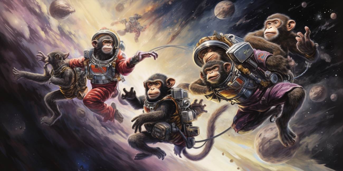 Kosmiczne małpy: wędrówka małp w kosmosie